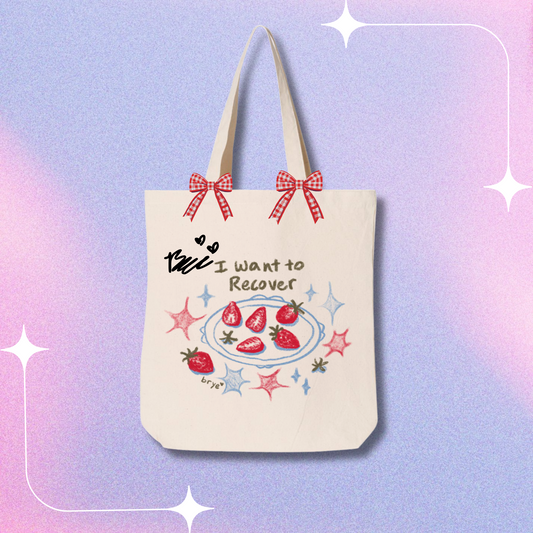 RECOVER TOTE BAG - SIGNED, BOW EDITION (Restock Pre-Order)